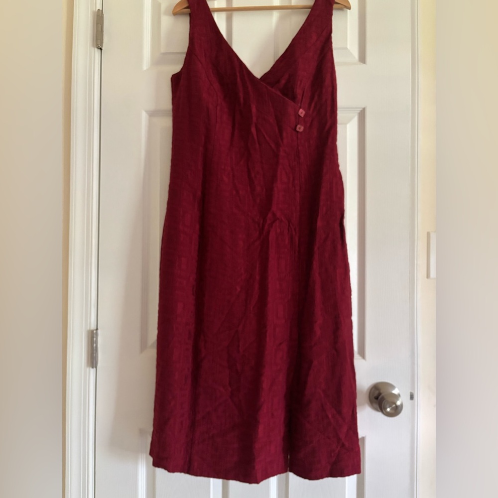 Elegant Red Sleeveless Dress Kaliko 14